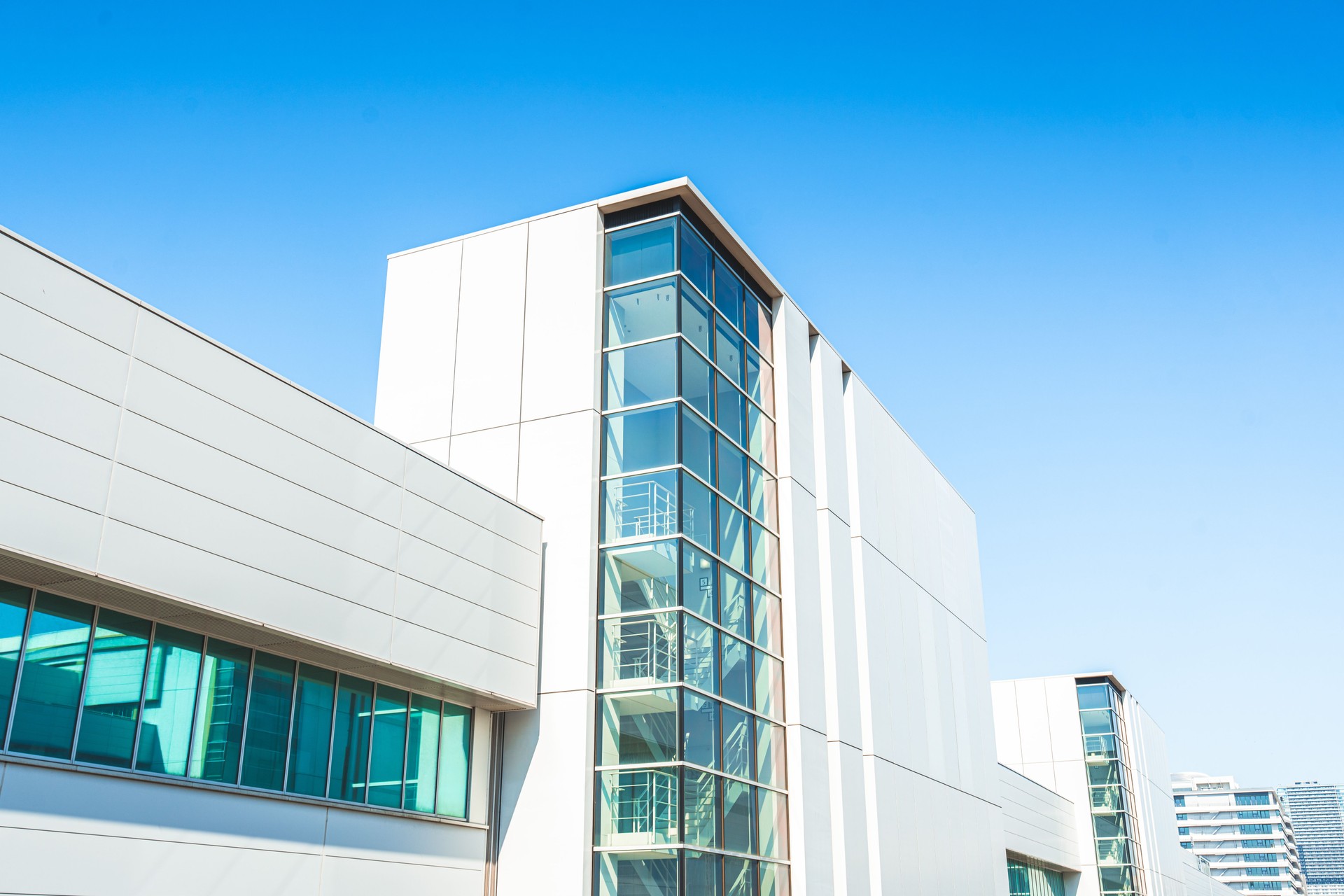 A modern office building detail